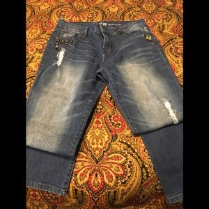 Apt 9 Distressed Maxwell Skinny Jeans Size 10